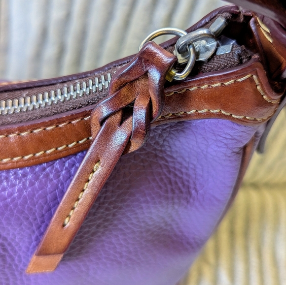 Dooney & Bourke Large Harrison Hobo Purple - Picture 10 of 16